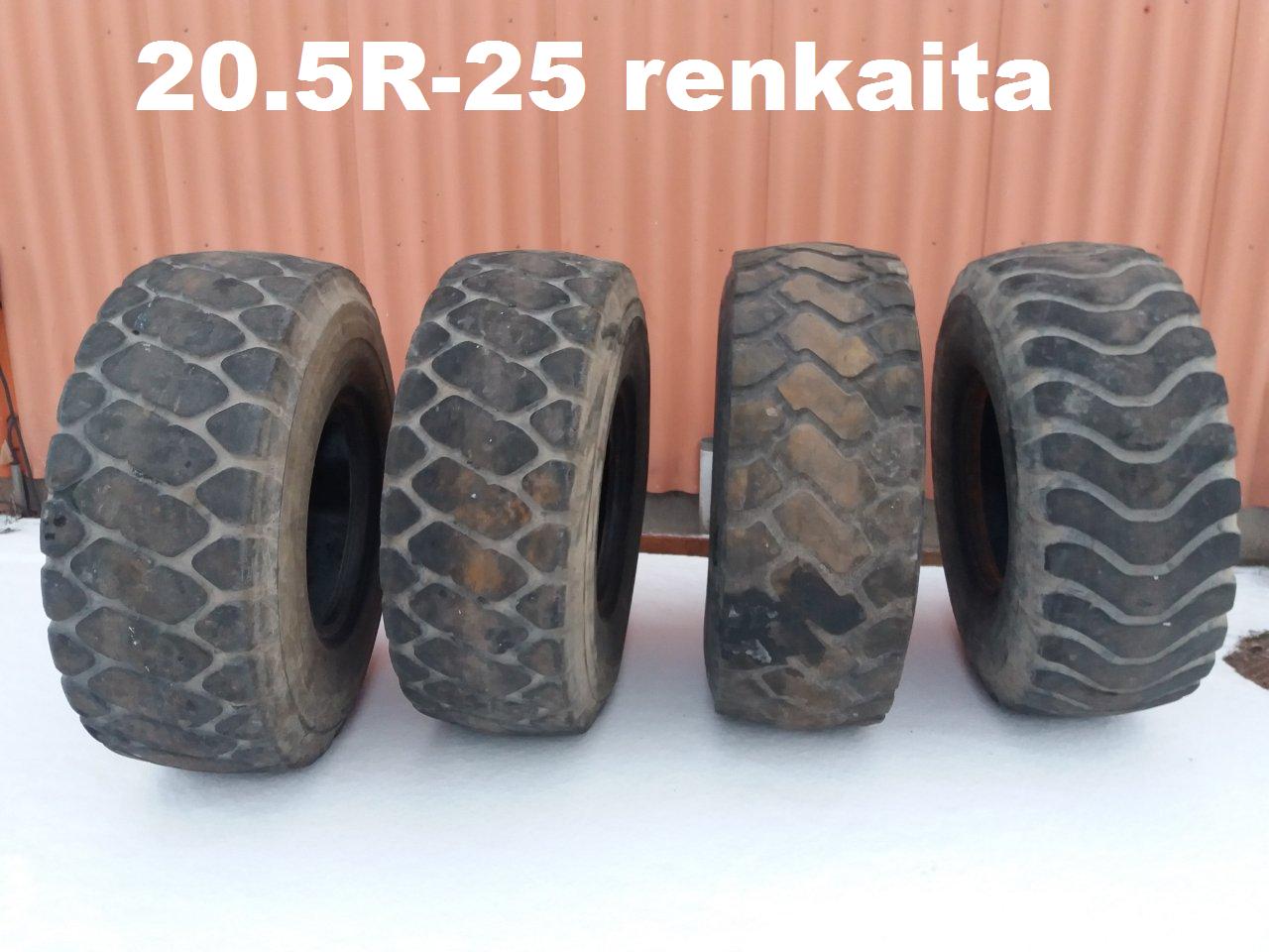 20.5"-25 R renkaita py�r�kuormaajaan